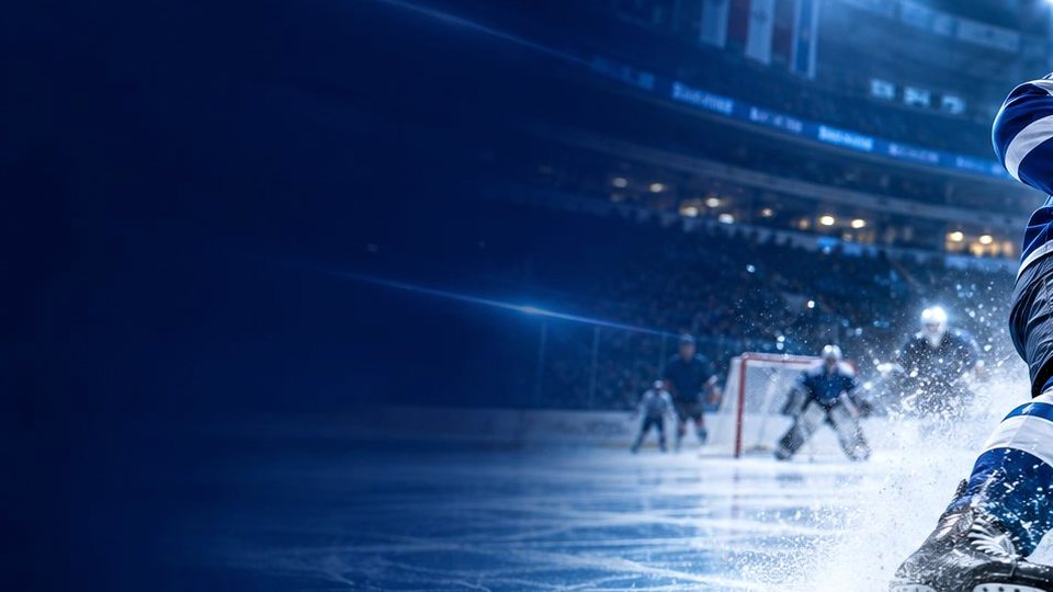 Young ice hockey players at an arena