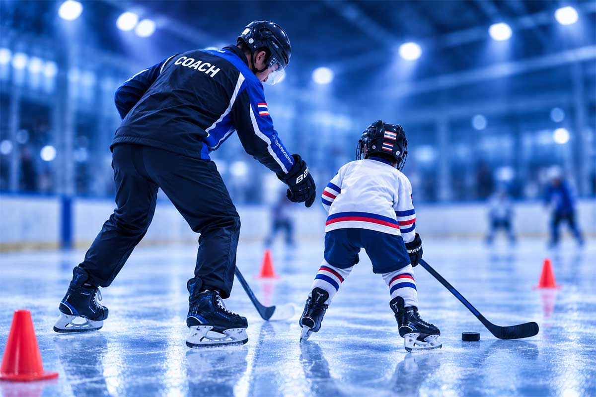 Ice hockey training at TIIHA